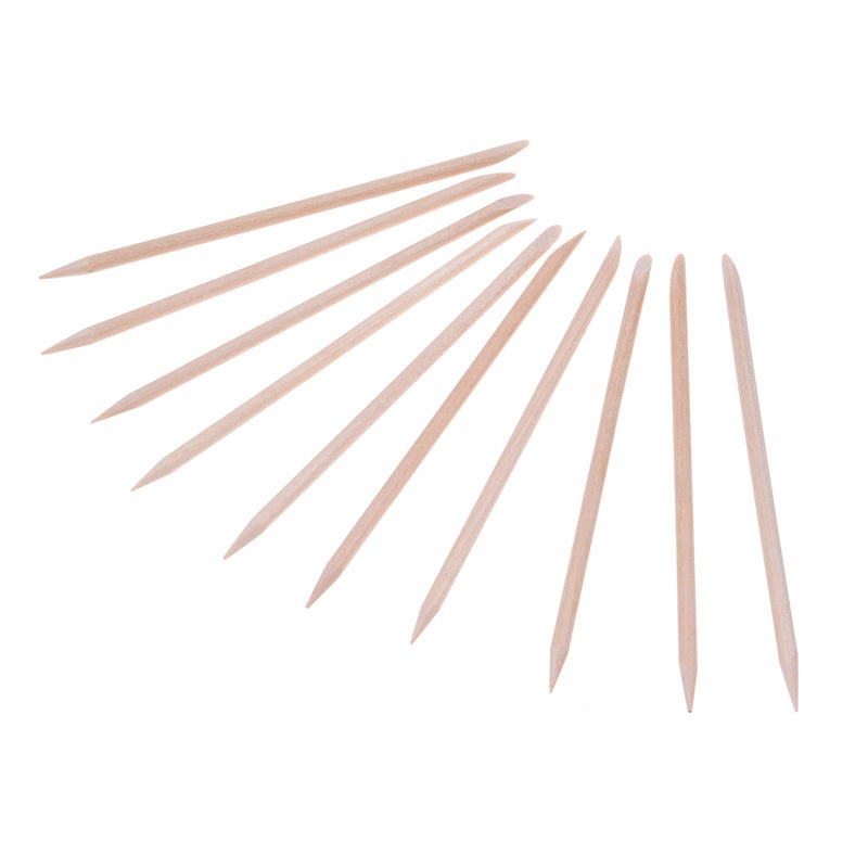 Kare Kind Kare & Kind 100x Double-Sided Orange Wood Nail Sticks - Cuticle Pusher Remover Cleaner - Manicure, Pedicure, DIY - Home, Nail Salon - for Beginners and Profesional Nail Technicians - Image 3